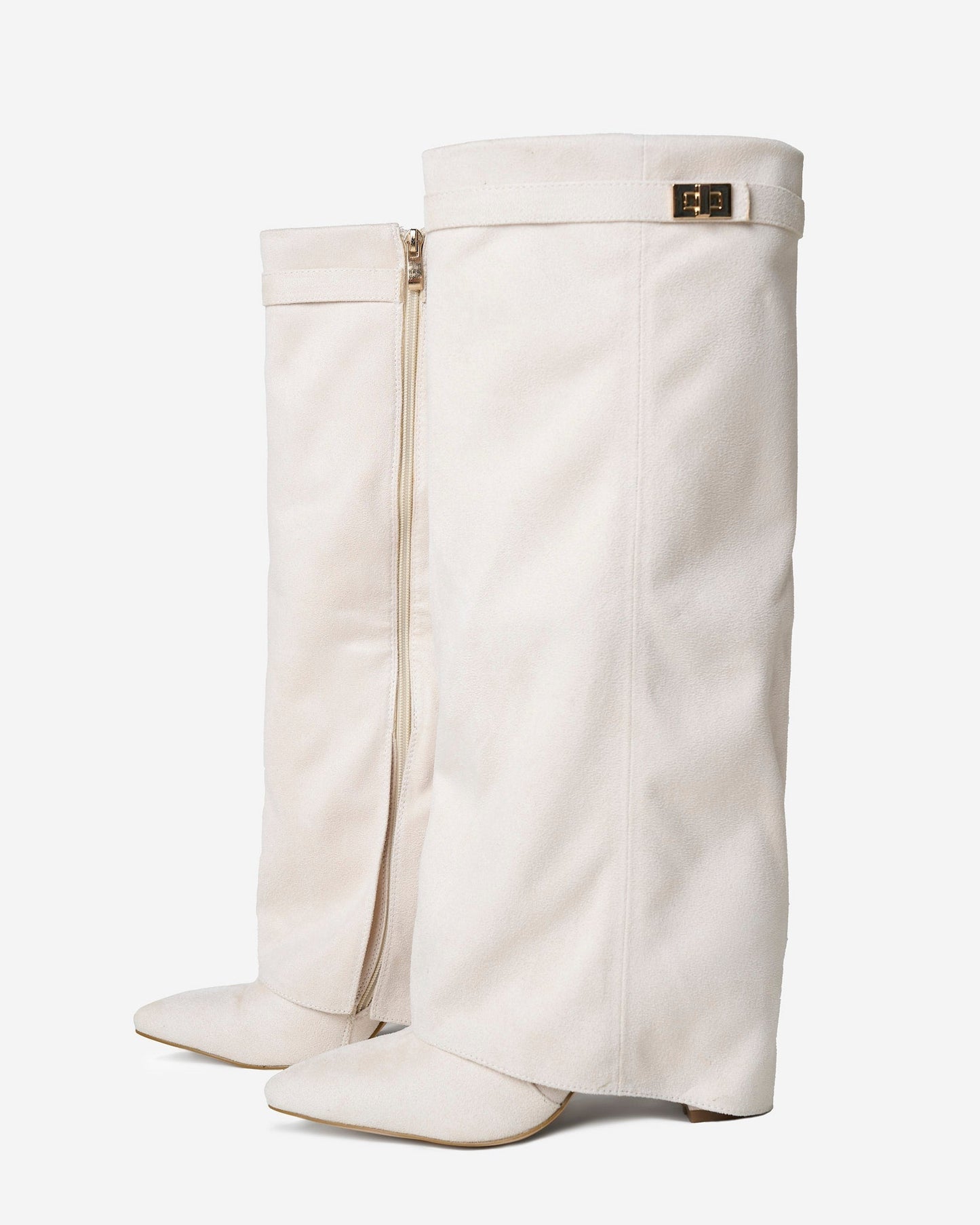 Robe Bottes Hautes En Daim Lavista - Crème