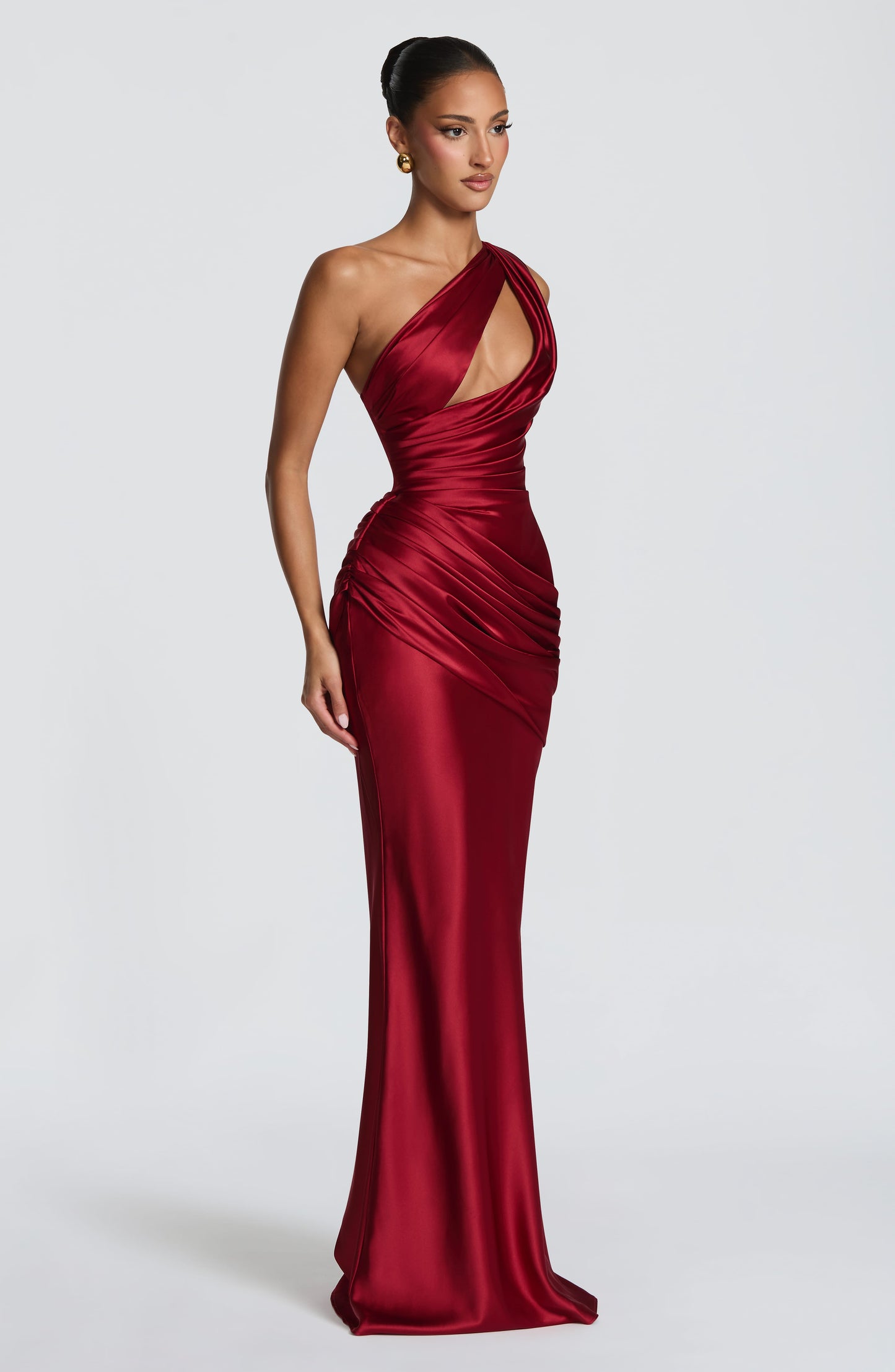 Robe Longue Emina - Rouge profond