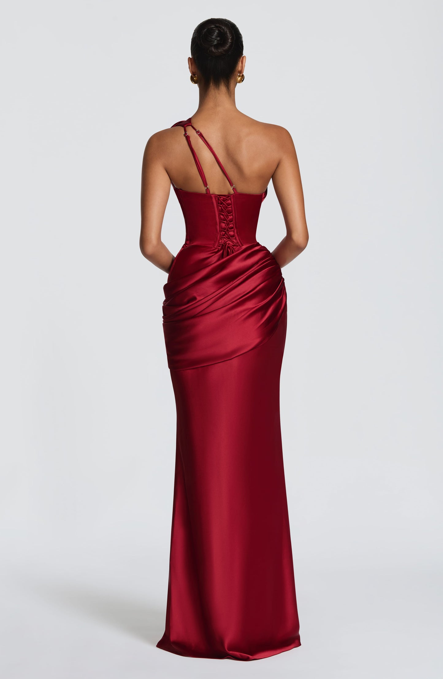 Robe Longue Emina - Rouge profond