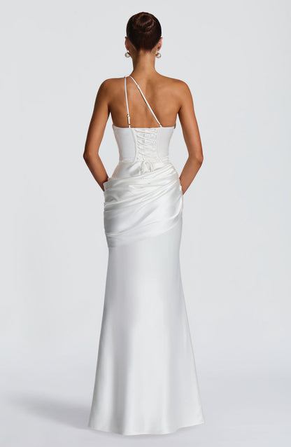 Robe Longue Emina - Ivoire