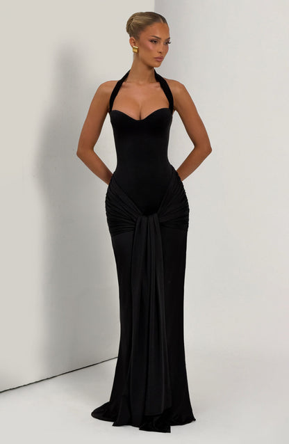 Robe Longue Gia - Noir