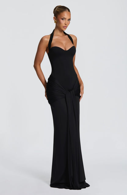 Robe Longue Gia - Noir