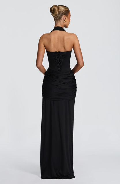 Robe Longue Gia - Noir