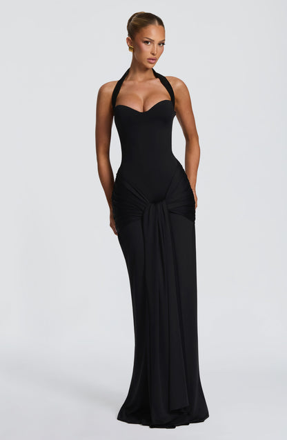 Robe Longue Gia - Noir