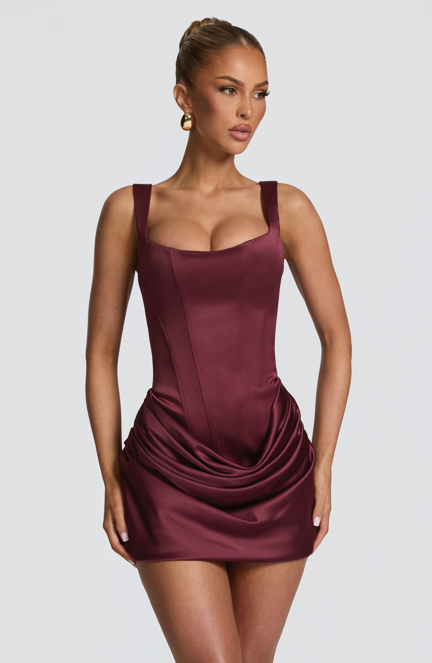 Robe Courte Courte - Cerise laquée
