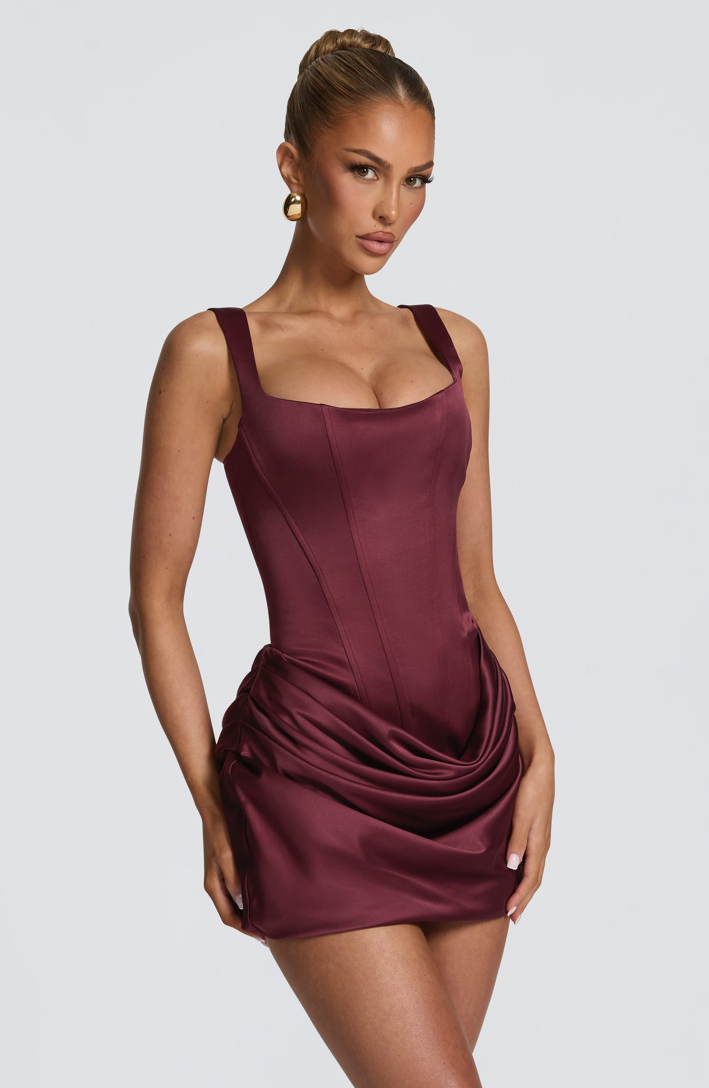 Robe Courte Courte - Cerise laquée