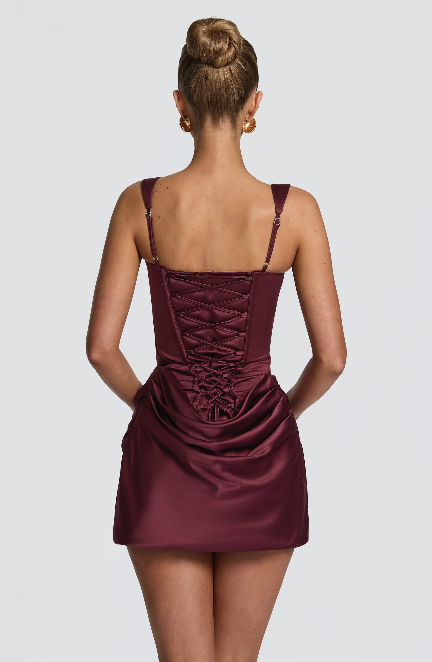 Robe Courte Courte - Cerise laquée