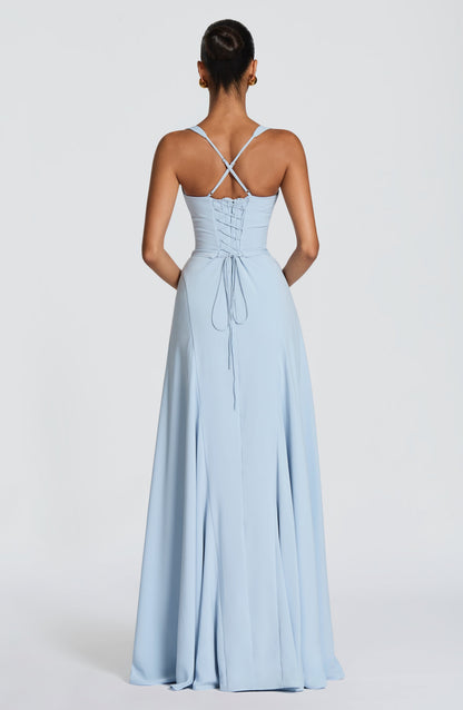 Robe Longue Irie - Bleu Glacier