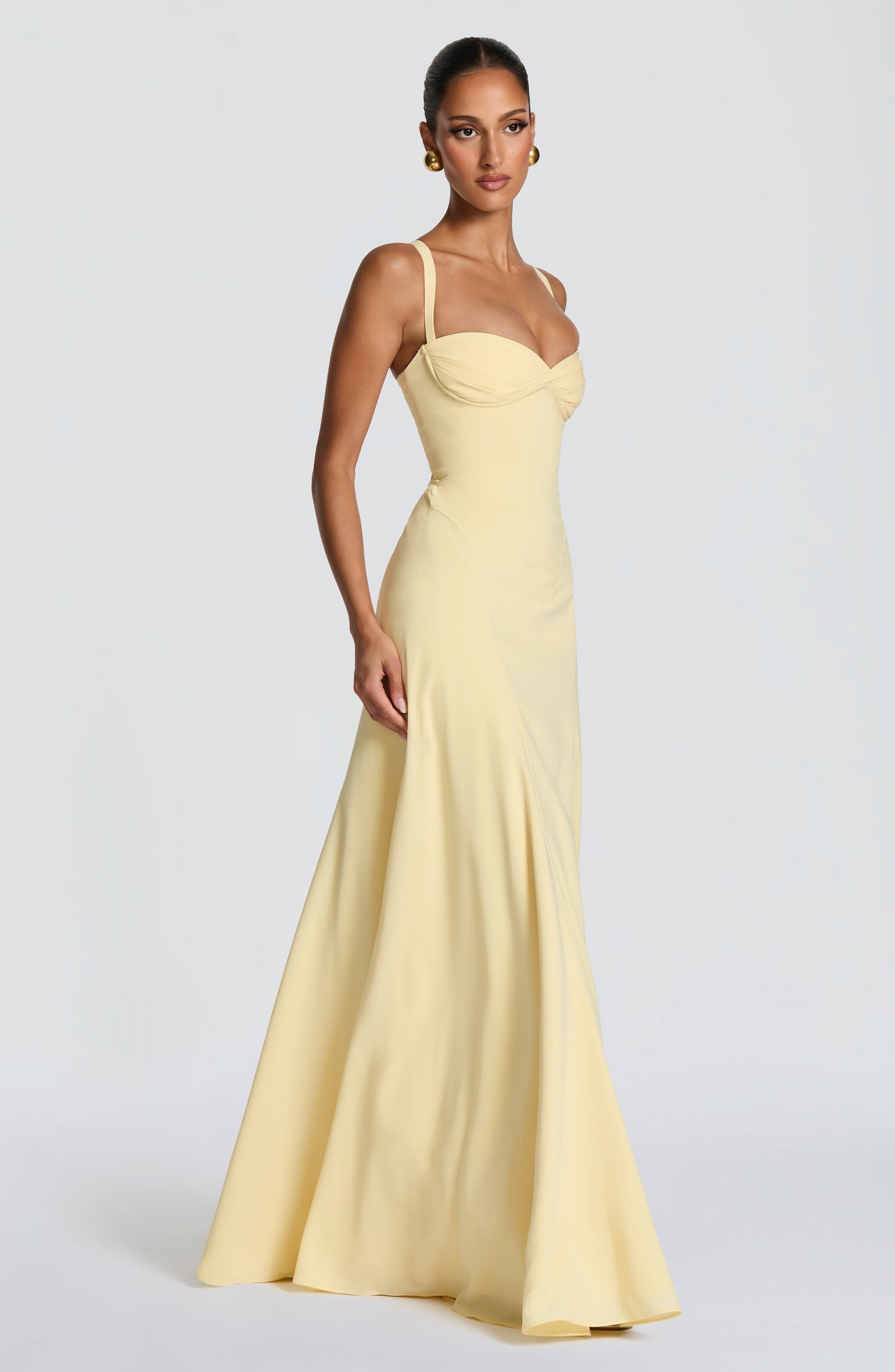 Robe Longue Longue - Jaune citron