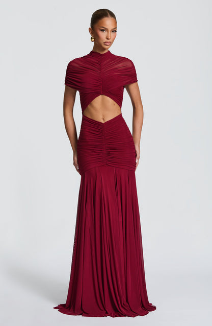 Robe Longue Jaya - Bourgogne