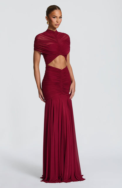 Robe Longue Jaya - Bourgogne