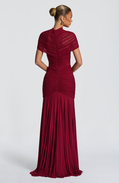 Robe Longue Jaya - Bourgogne