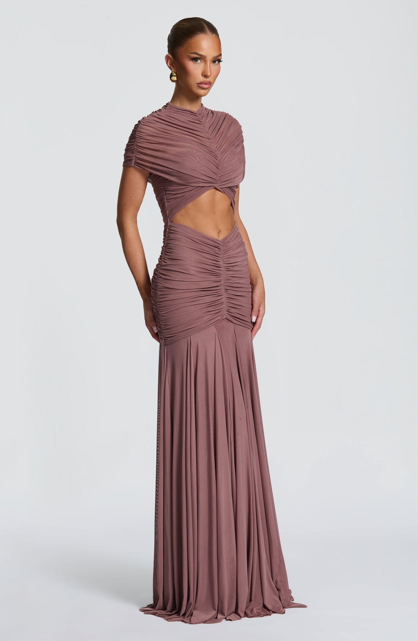 Robe Longue Jaya - Dusty rose
