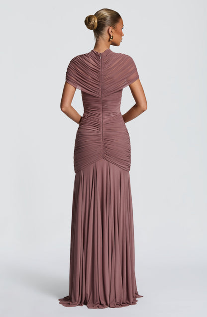 Robe Longue Jaya - Dusty rose