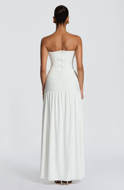 Robe Longue Junia - Blanc