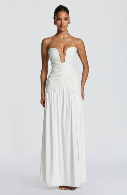 Robe Longue Junia - Blanc