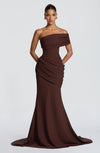 Robe Longue Kasia - Brun prune