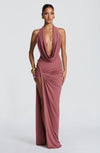 Robe Longue Kingsley - Rose brown