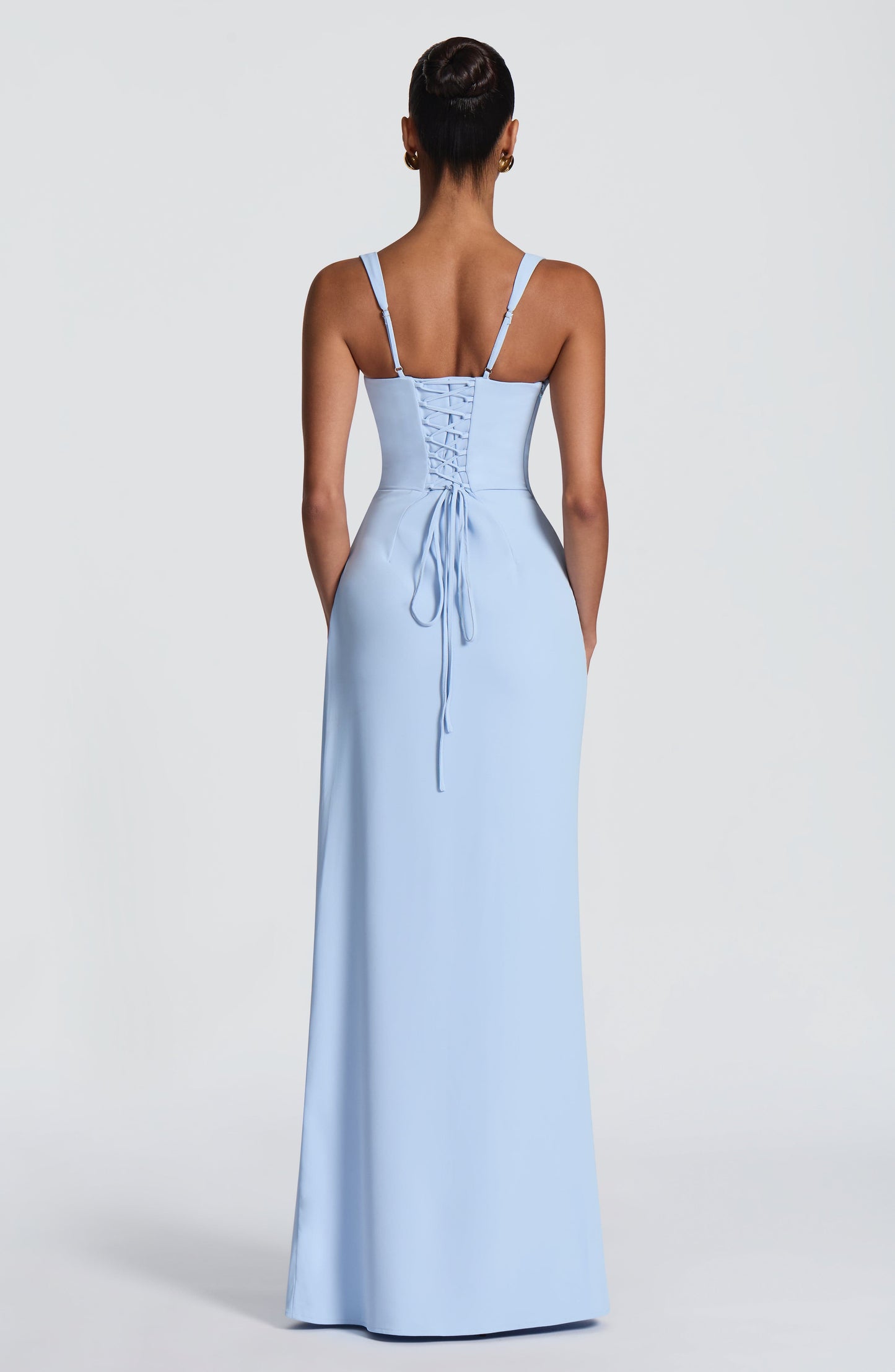 Robe Longue Laleh - Bleu Glacier