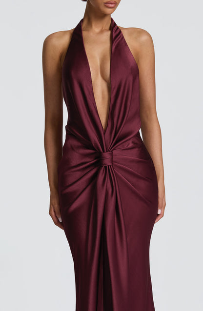Robe Longue Longue - Cerise laquée
