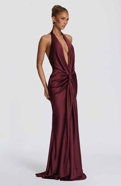 Robe Longue Longue - Cerise laquée