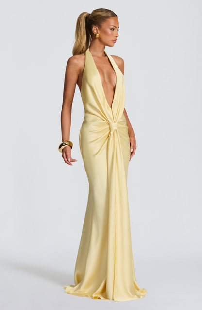 Robe Longue Linette - Jaune Citron