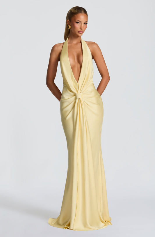 Robe Longue Linette - Jaune Citron