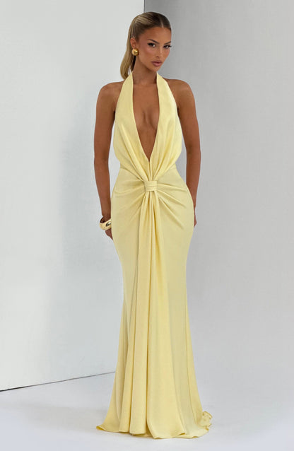 Robe Longue Linette - Jaune Citron
