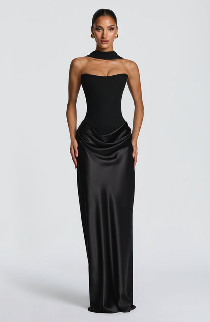 Robe Longue Maggie - Noir
