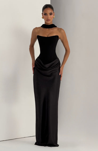 Robe Longue Maggie - Noir