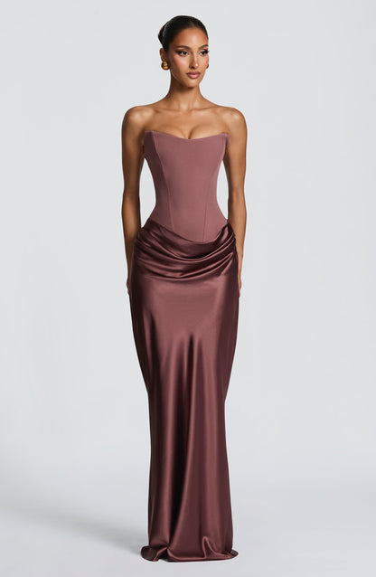 Robe Longue Maggie - Dusty rose
