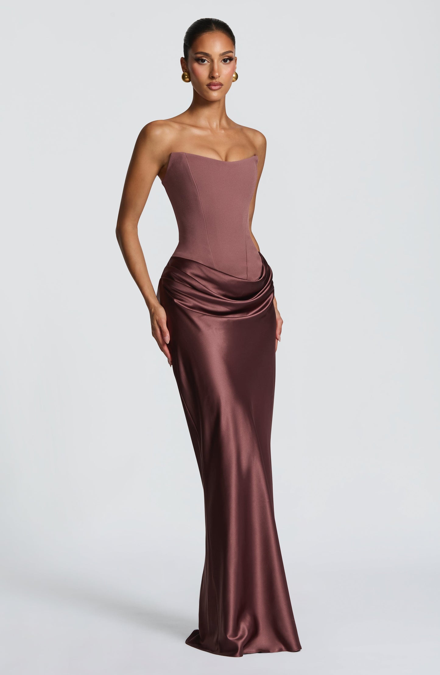 Robe Longue Maggie - Dusty rose