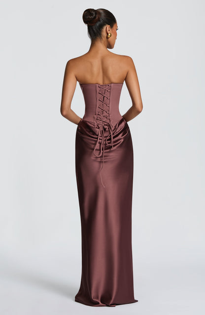 Robe Longue Maggie - Dusty rose