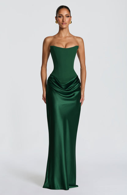 Robe Longue Maggie - Vert émeraude