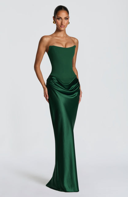 Robe Longue Maggie - Vert émeraude