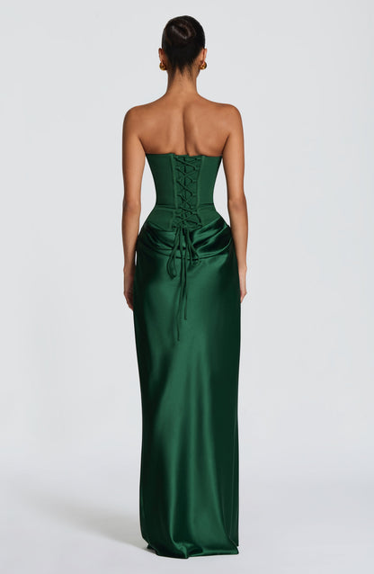 Robe Longue Maggie - Vert émeraude