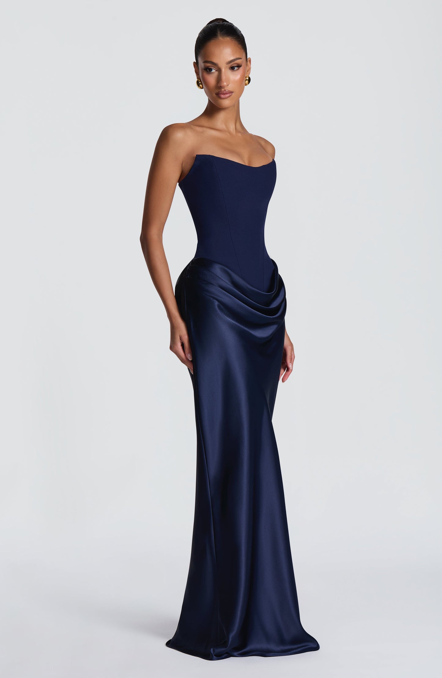 Robe Longue Maggie - Bleu marine