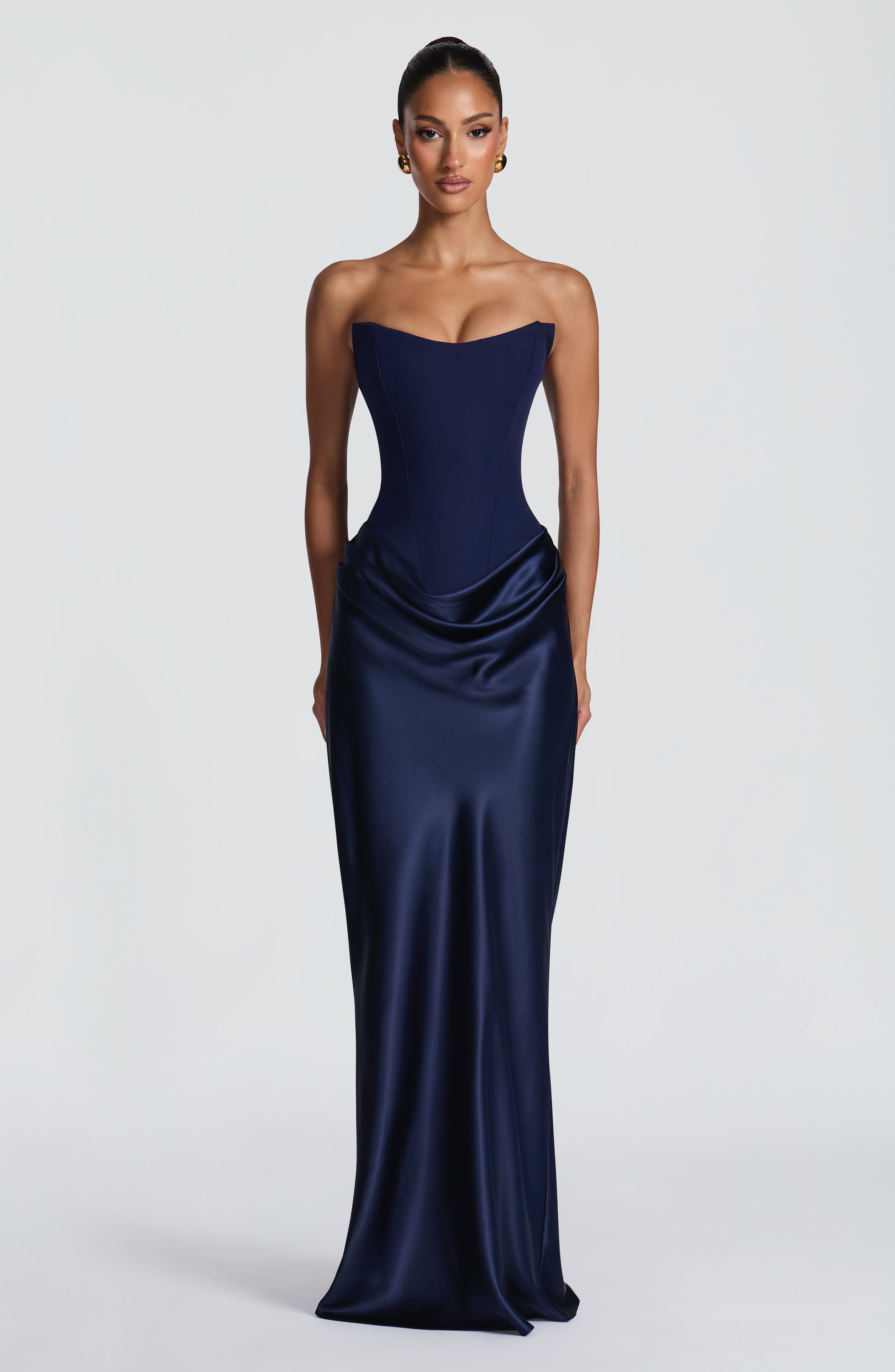 Robe Longue Maggie - Bleu marine