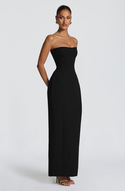 Robe Longue Manon - Noir