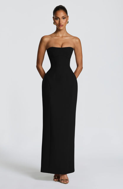 Robe Longue Manon - Noir