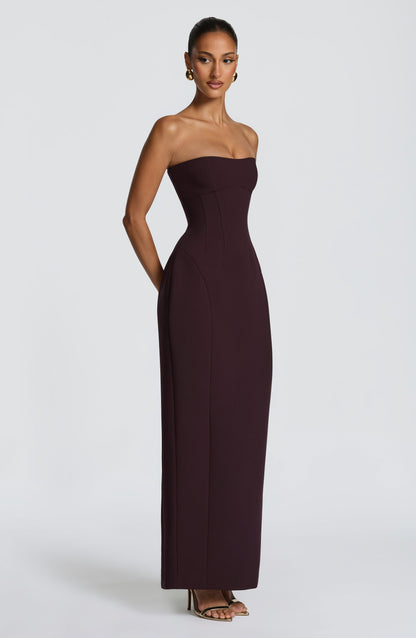 Robe Longue Manon - Prune