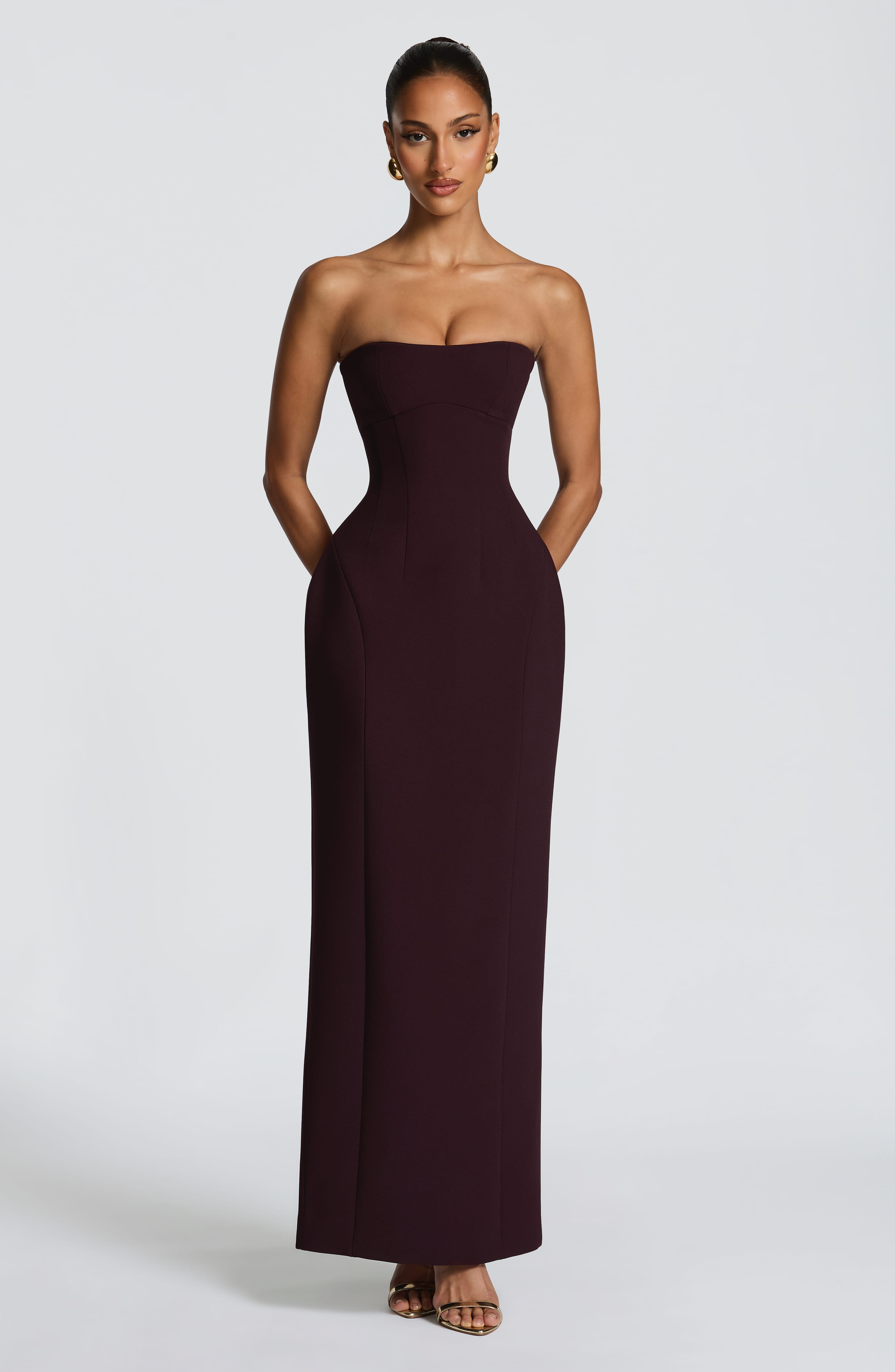 Robe Longue Manon - Prune