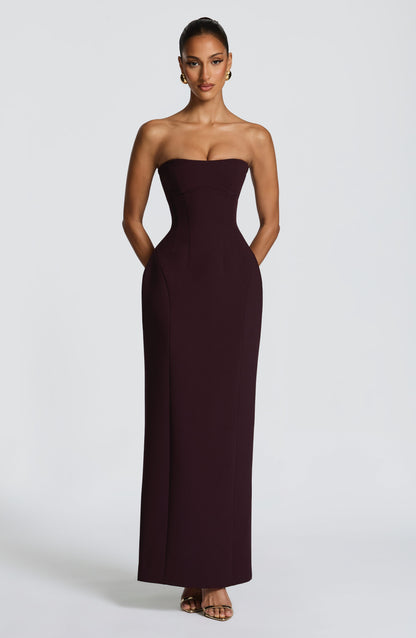 Robe Longue Manon - Prune