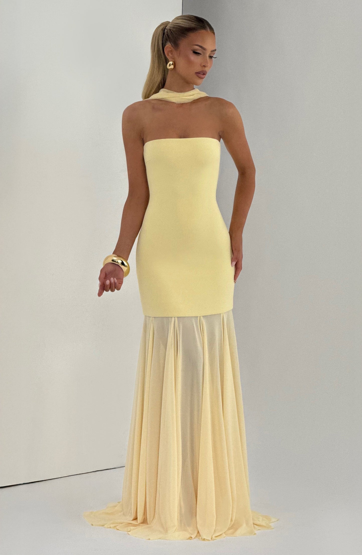Robe Longue Merritt - Jaune Citron