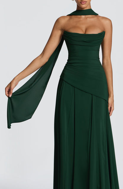 Robe Mila - Vert émeraude