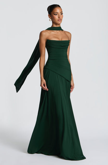Robe Mila - Vert émeraude