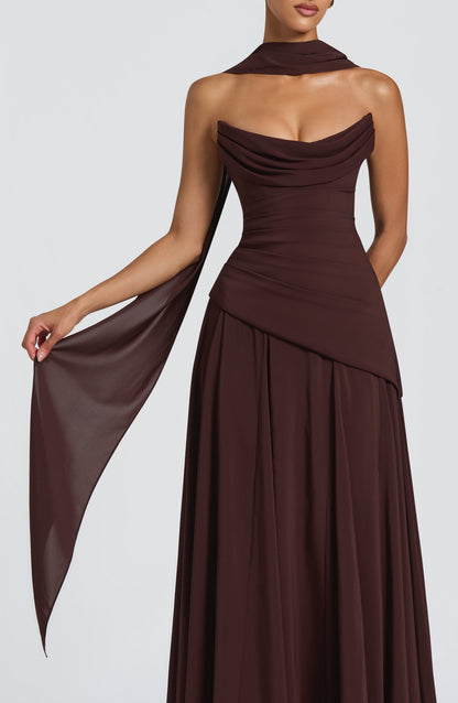 Robe Mila - Brun prune