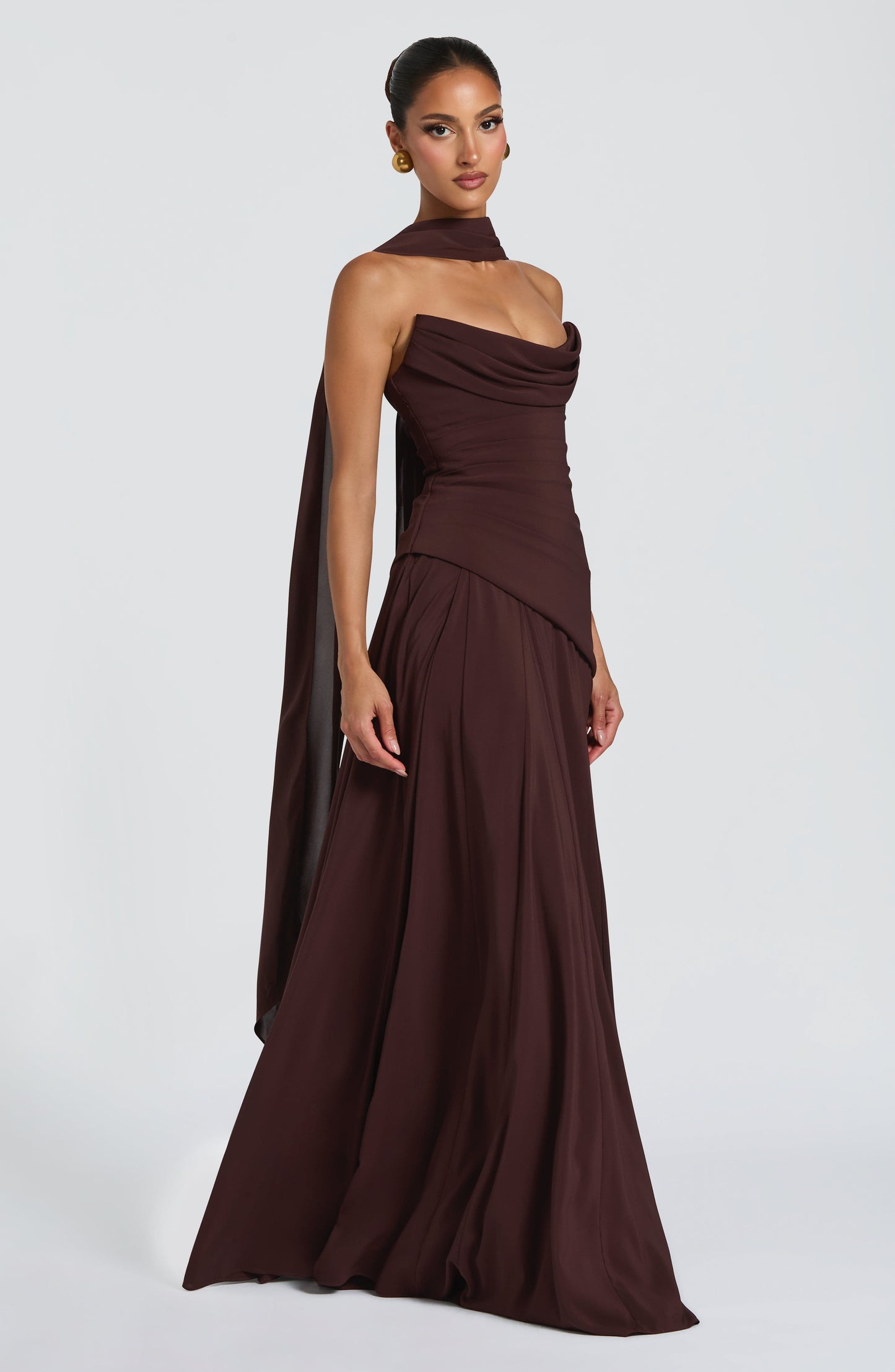 Robe Mila - Brun prune