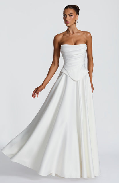 Robe Longue Mira - Ivoire