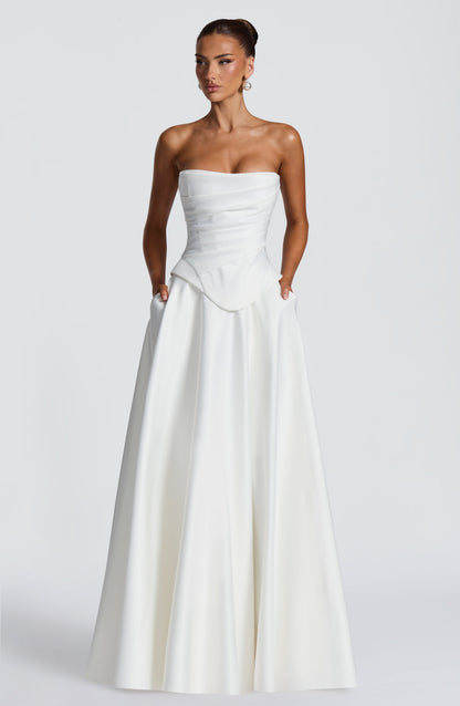 Robe Longue Mira - Ivoire